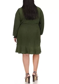 Plus Smocked Waist Dress