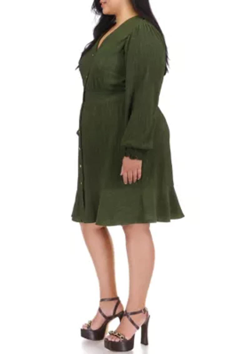 Plus Smocked Waist Dress
