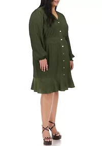Plus Smocked Waist Dress