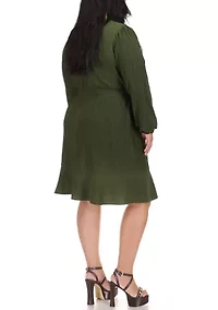 Plus Smocked Waist Dress