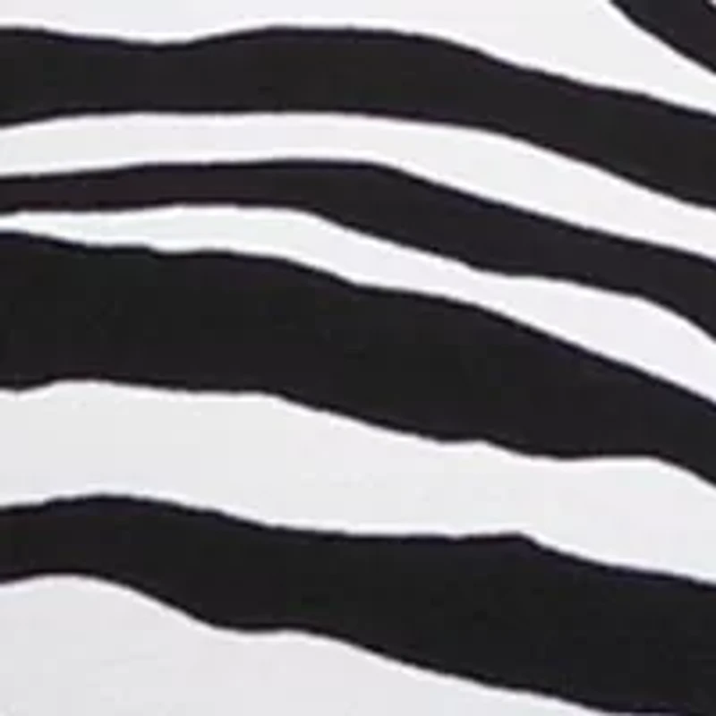 Plus Zebra Border Top