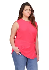 Plus Ring Twist Top