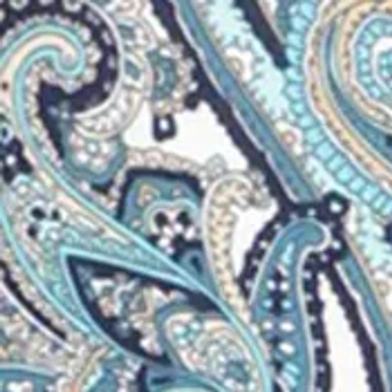 Plus Paisley Off the Shoulder Tie Top