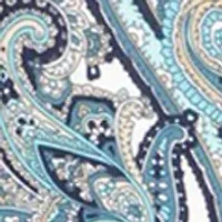 Plus Paisley Off the Shoulder Tie Top