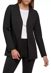 Women's V-Neck Ponte Blazer