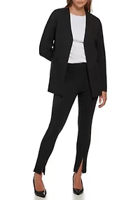 Women's V-Neck Ponte Blazer