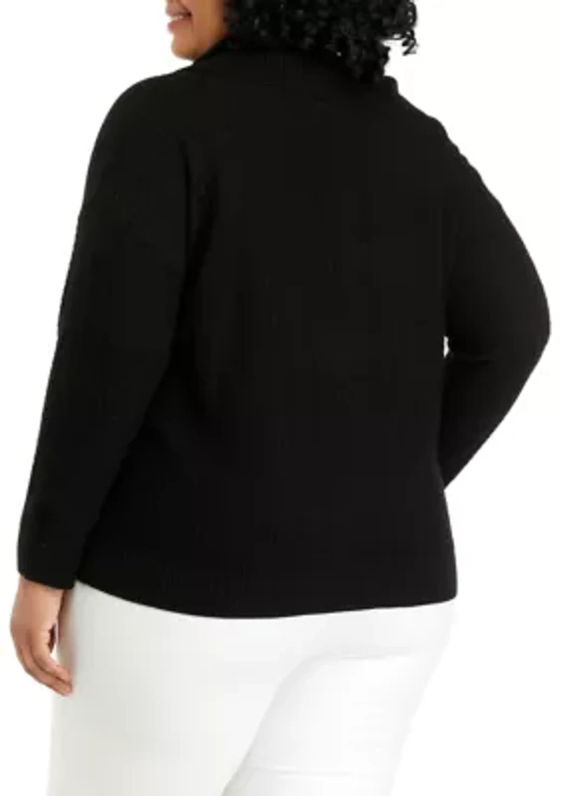 Plus Cowl Neck Sweater