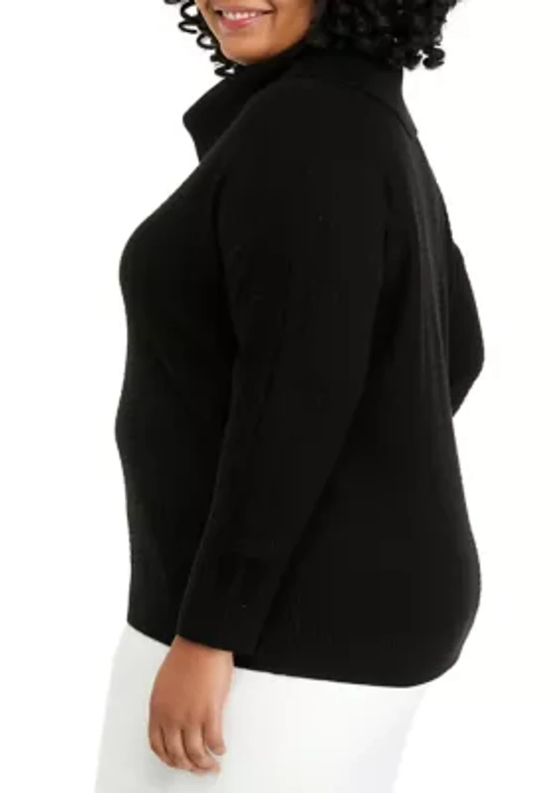 Plus Cowl Neck Sweater