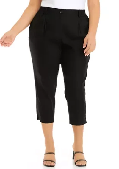 Plus Stretch Linen Pants