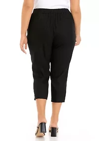 Plus Stretch Linen Pants