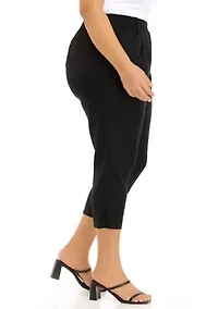 Plus Stretch Linen Pants