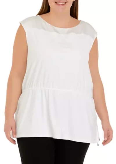 Plus Cinched Waist Tunic