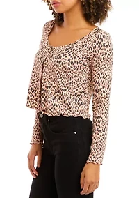 Juniors' Long Sleeve Cardigan Tank Set