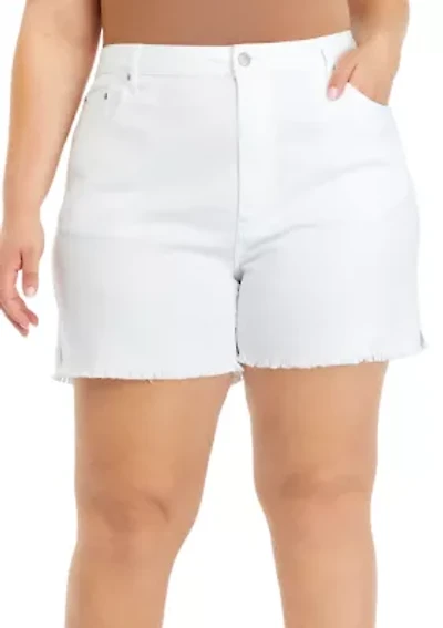 Plus 5" High Rise Shorts with Slits