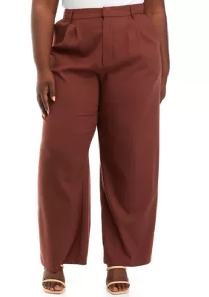 Plus Wide Leg Pants