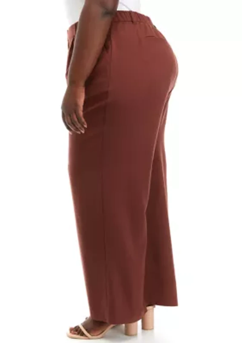 Plus Wide Leg Pants