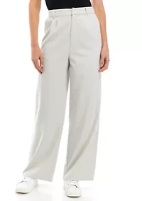 Juniors' Wide Leg Tailored Pants