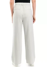 Juniors' Wide Leg Tailored Pants