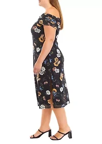 Plus Off the Shoulder Dress