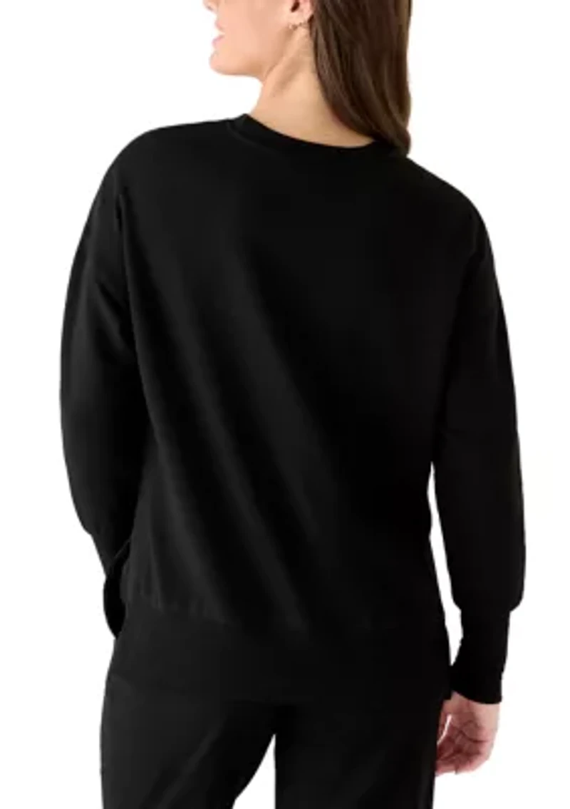 Brushed French Terry Long Sleeve Top