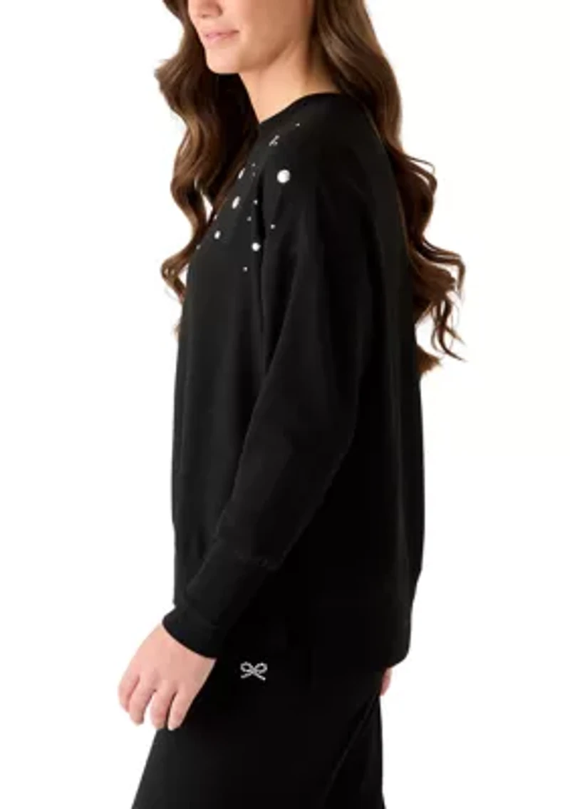 Brushed French Terry Long Sleeve Top