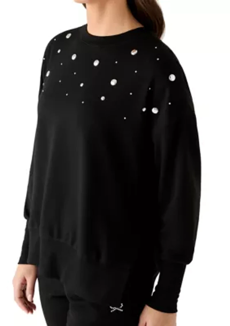 Brushed French Terry Long Sleeve Top