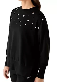 Brushed French Terry Long Sleeve Top