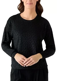 Women's Brushed Rib Long Sleeve Top
