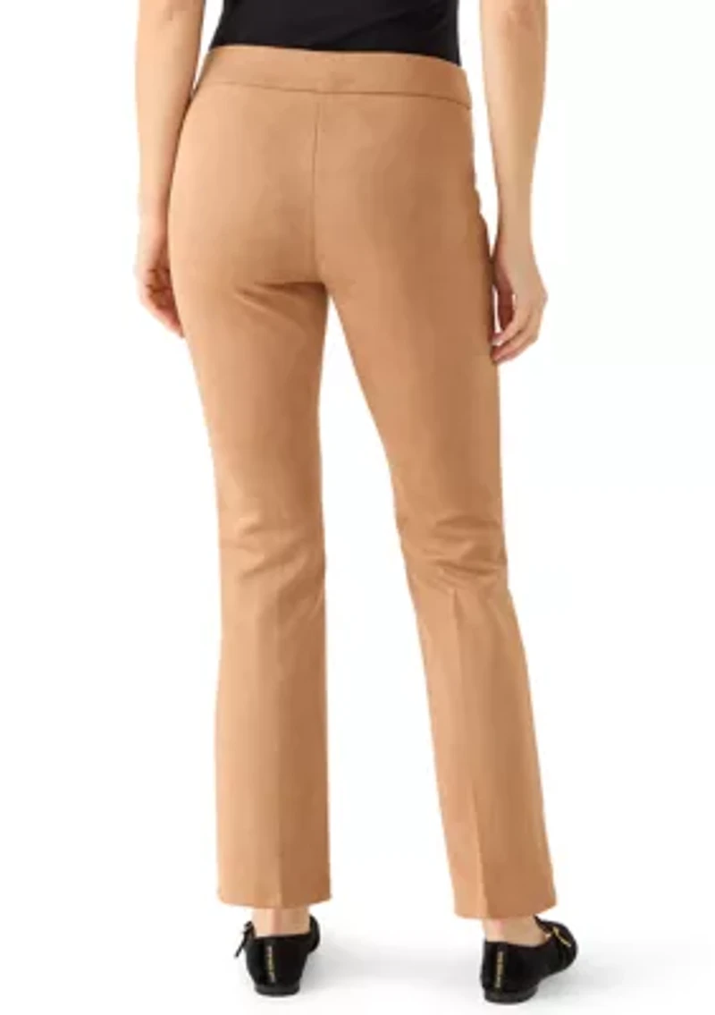 Women's Vegan Suede Flare Pants