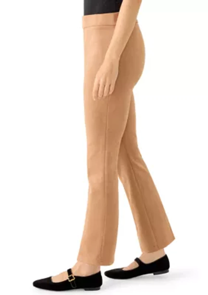 Women's Vegan Suede Flare Pants