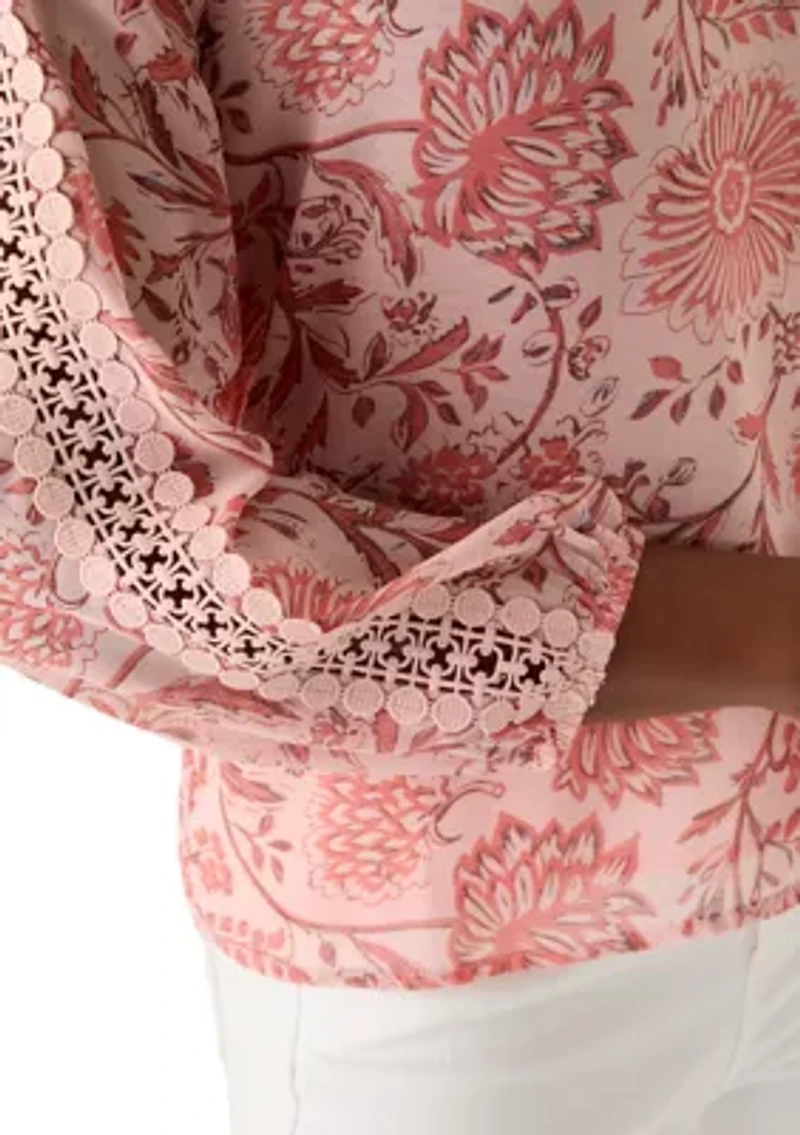 Petite Long Sleeve Anna Chiffon Blouse
