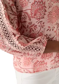 Petite Long Sleeve Anna Chiffon Blouse