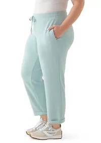 Plus Scuba Piqué Cuffed Pants