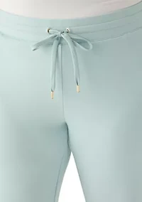 Plus Scuba Piqué Cuffed Pants