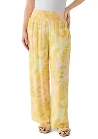 Petite Pull On Wide Leg Pants