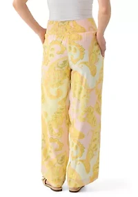 Petite Pull On Wide Leg Pants