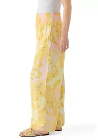 Petite Pull On Wide Leg Pants