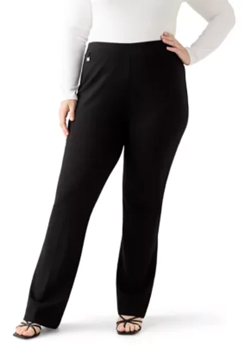 Plus Ponte Bootcut Pants