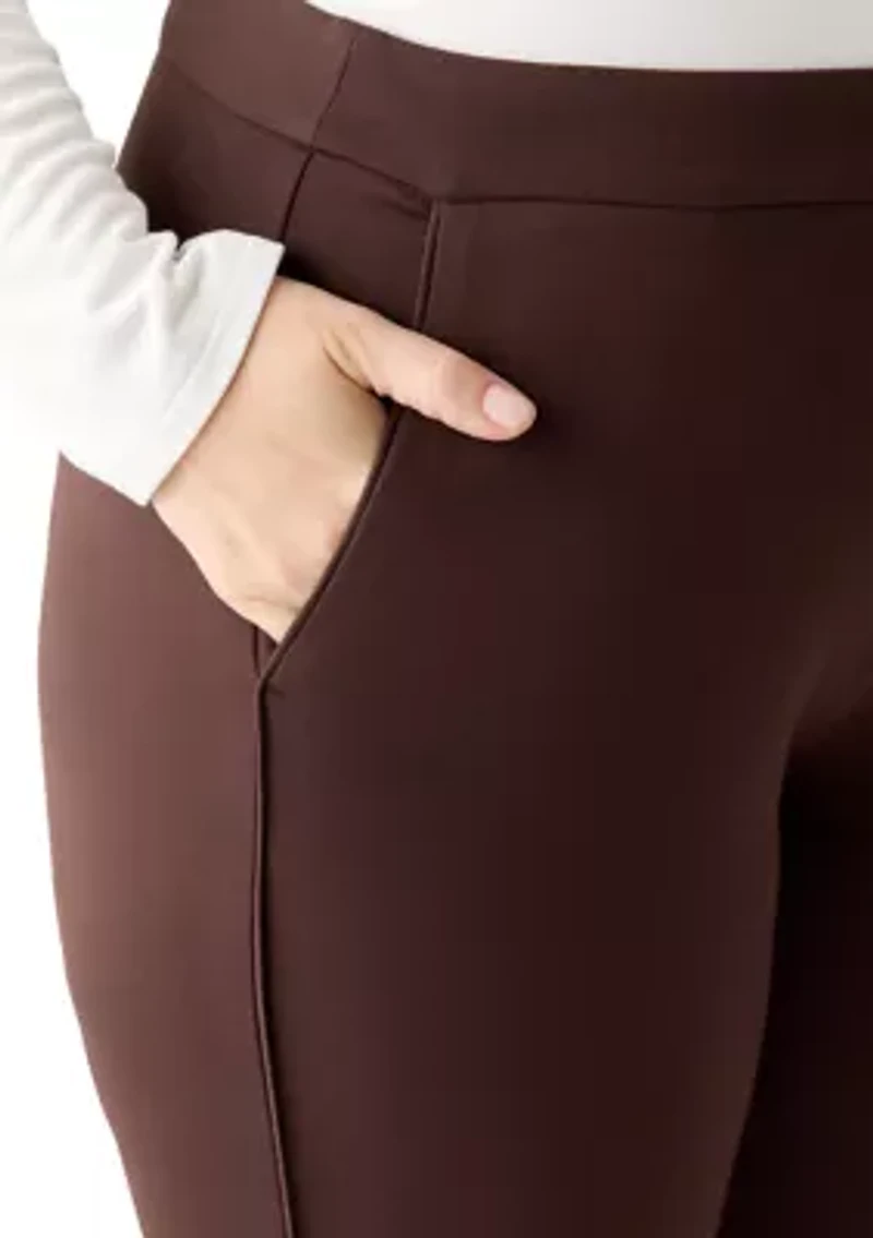 Plus Ponte Straight Pants