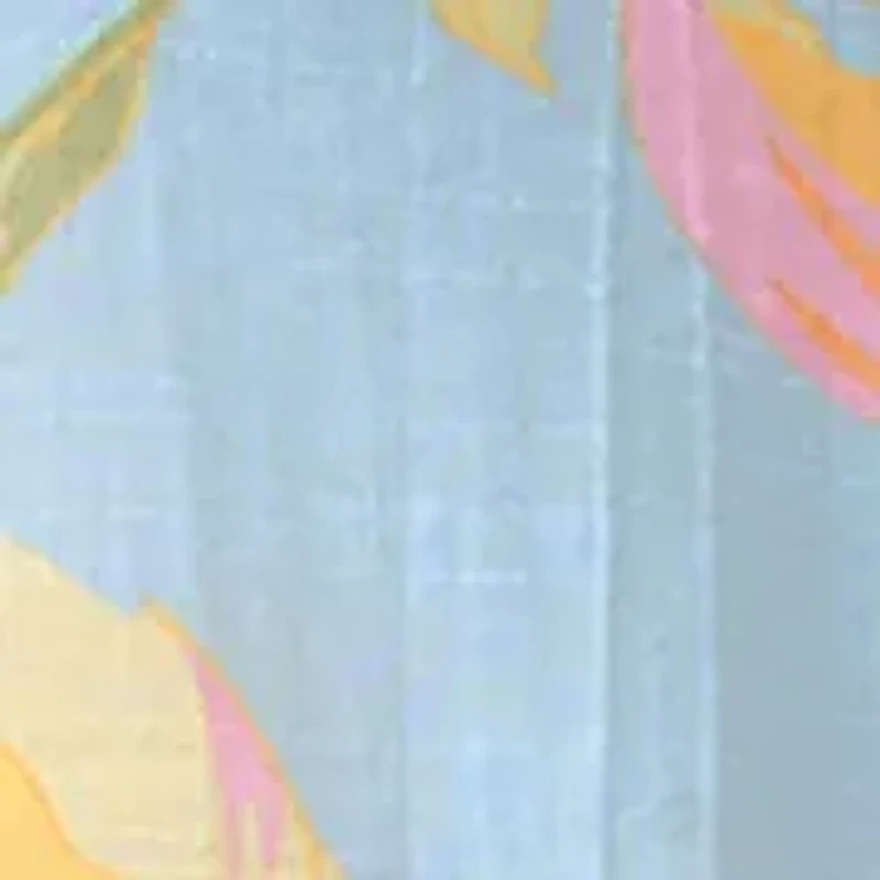 Women's Short Sleeve Button Front Tie Top