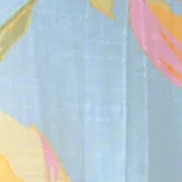 Women's Short Sleeve Button Front Tie Top