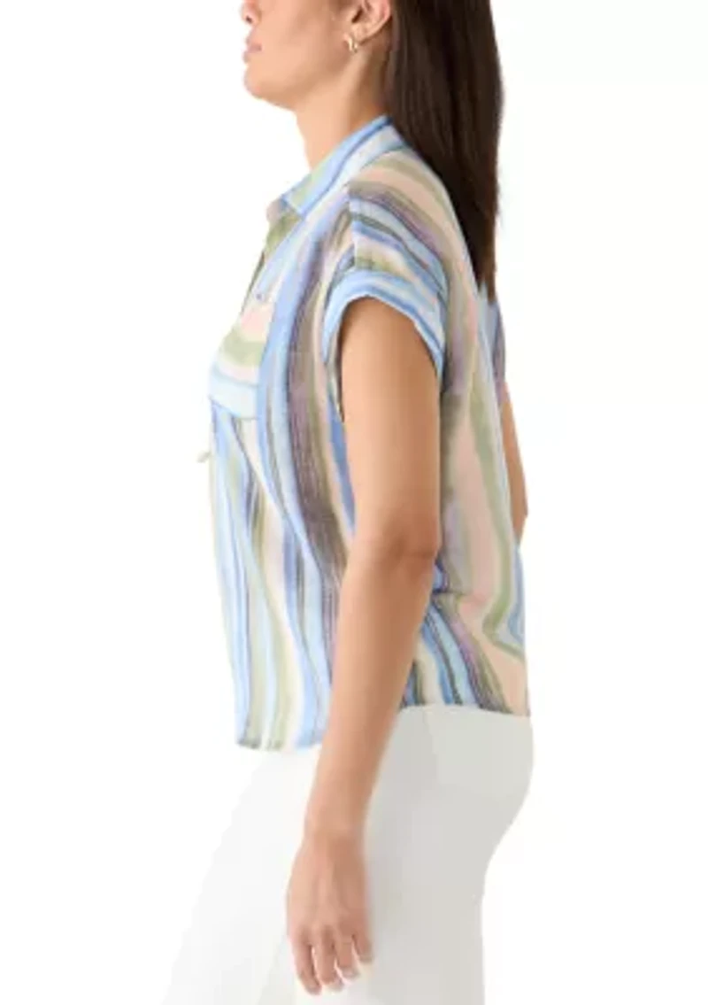 Women's Short Sleeve Camp Shirt