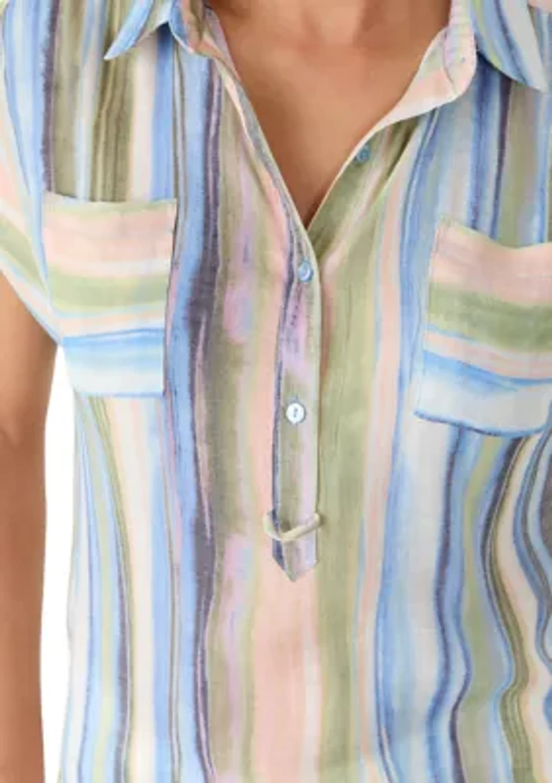 Women's Short Sleeve Camp Shirt