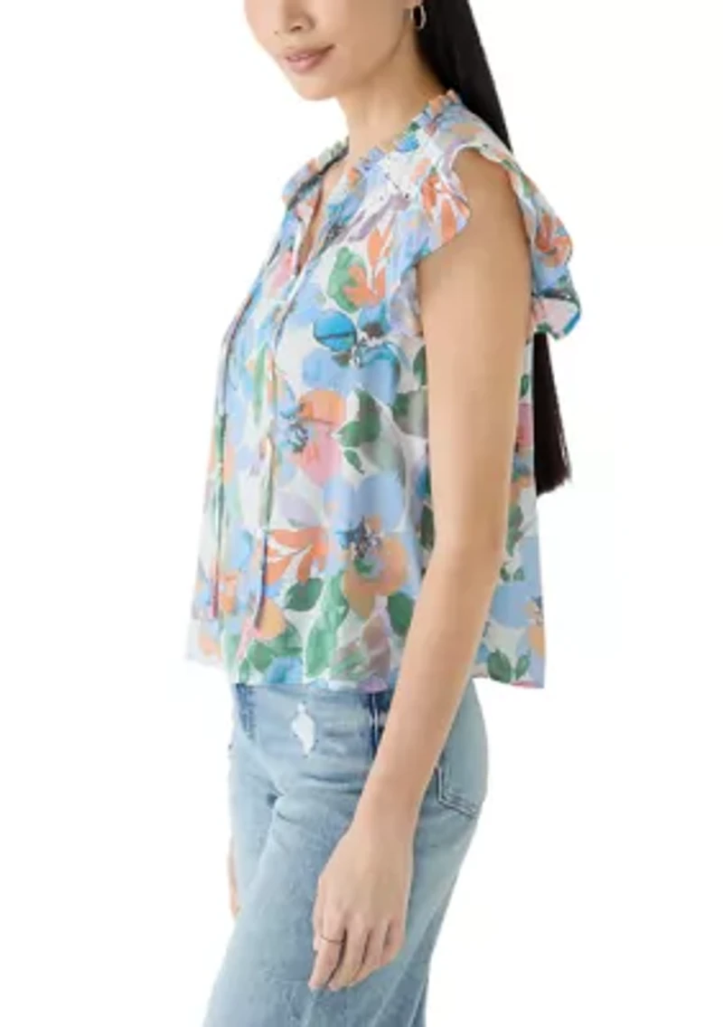 Petite Flutter Sleeve Top
