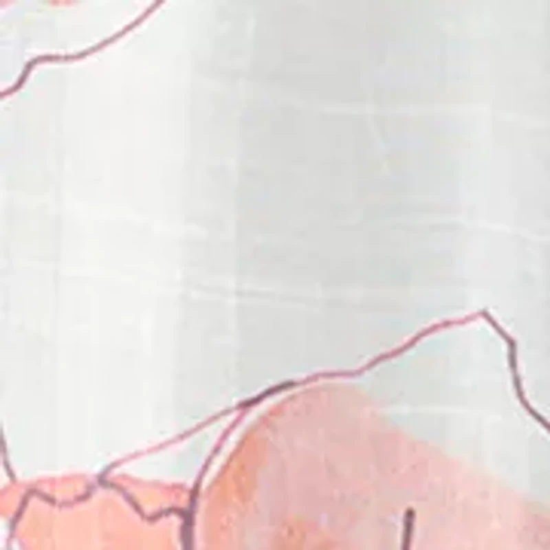 Plus Bell Sleeve Printed Off the Shoulder Top