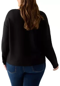 Plus Long Sleeve Freeflow Top