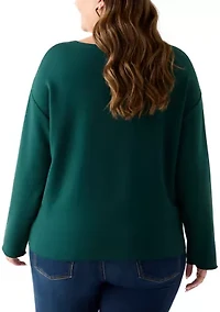 Plus Long Sleeve Freeflow Top