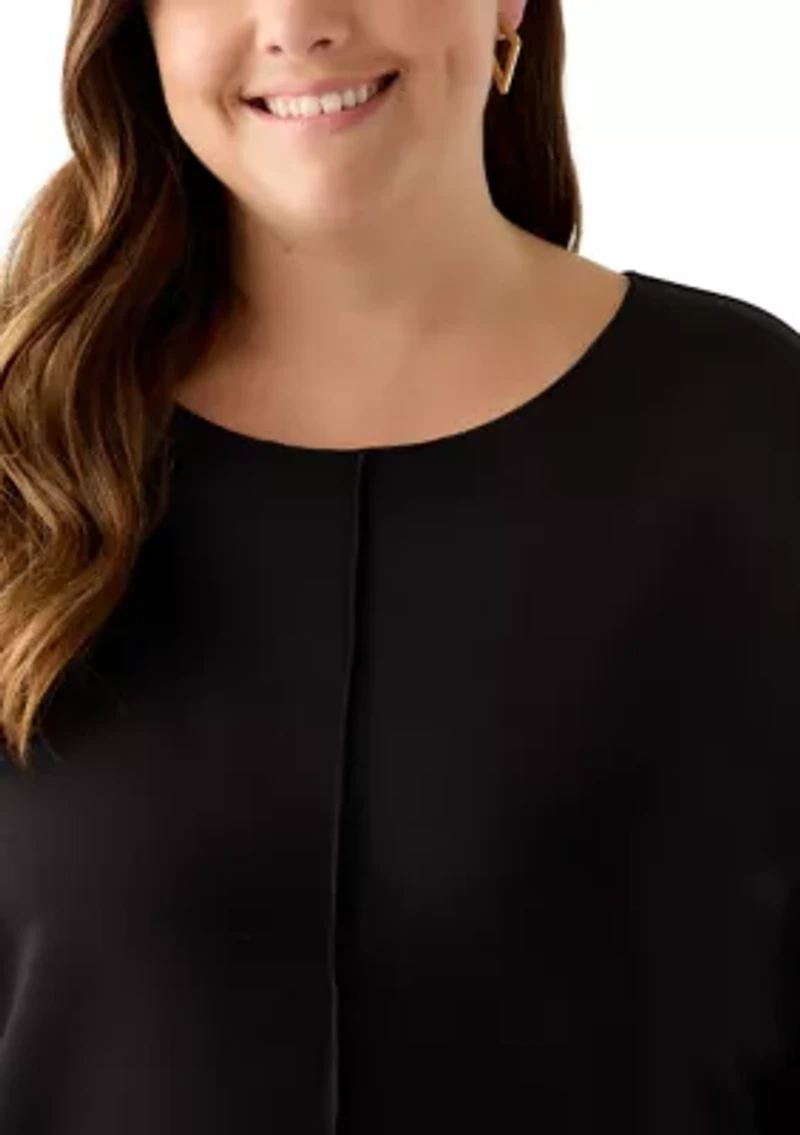 Plus Long Sleeve Freeflow Top