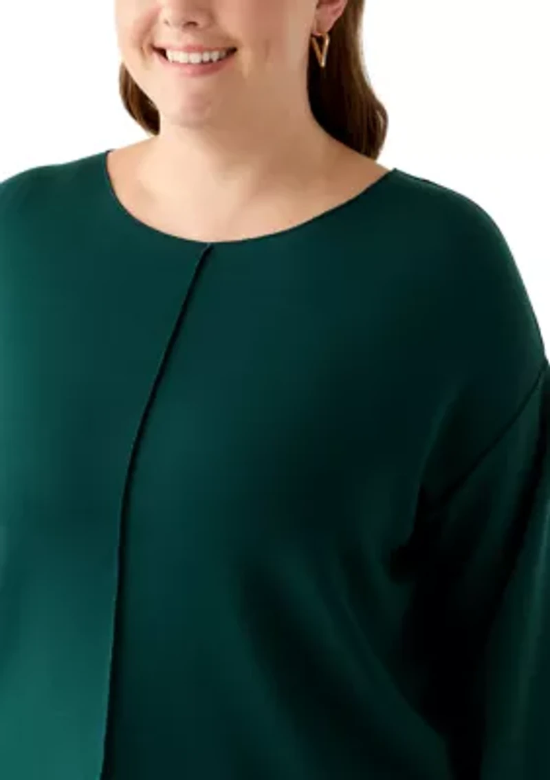 Plus Long Sleeve Freeflow Top