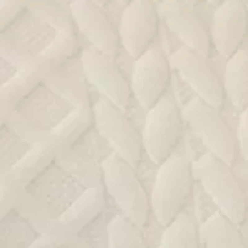 Plus Long Sleeve Textured Crew Sweater with Side Zips